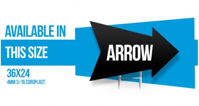 Forward Land Arrow Coroplast 4MM 3/16